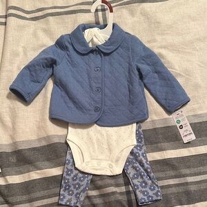 Carter's Blue and White Matching Set